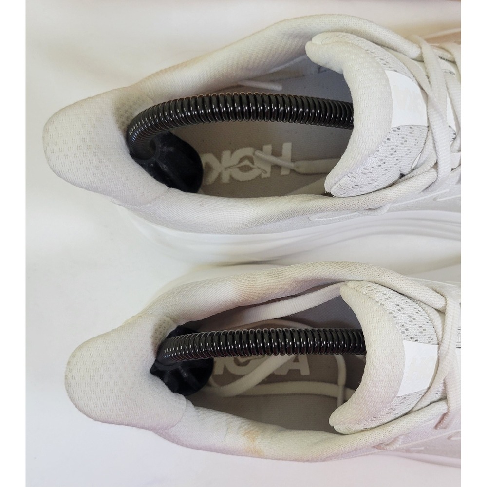 Hoka Clifton 10 Womens Running Shoes White White 1162031 WWH Size 9.5 B Sneaker - Picture 4 of 7